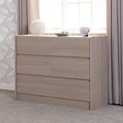 Paris 6 Drawer Chest - Smoked Ash Effect image