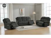 Rockport 3+1+1 Electric Recliner Suite - Thunder