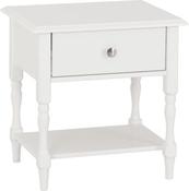 Stratford 1 Drawer Side Table - White image