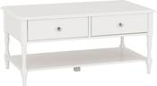 Stratford 2 Drawer Coffee Table - White image
