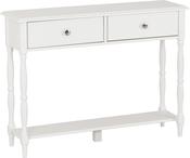 Stratford 2 Drawer Console Table - White image