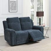 Somerton Manual Reclining 2 Seater Sofa - Dark Grey Fabric