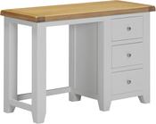 Windsor 3 Drawer Dressing Table - Pebble Grey/Oak image