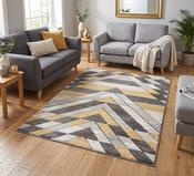 Asher Rug Grey-Mustard image