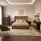 Dubai Bed – Taupe Fabric image