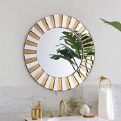 Gold and Silver Round Mirror - GD0001 image