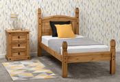Corona 3' Single Bed Low Foot End - Distressed Waxed Pine