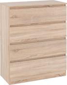 Malvern 4 Drawer Chest Sonoma Oak Effect