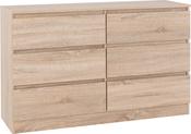Malvern 6 Drawer Chest Sonoma Oak Effect