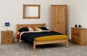 Maya 4' Bed - Distressed Waxed Pine