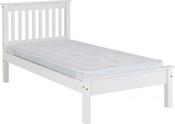 Monaco 3' Bed Low Foot End - White