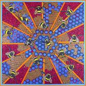 Sacred Bees Silk Scarf - Jerusha Marley – The Rock Ballymacavany image