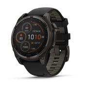 Garmin Fenix 8 47mm, Saph Solar, Carbon Grey Ti/Black, Black Sport Loop Band, EMEA