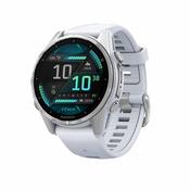 Garmin Fenix 8 43mm, AMOLED, Glass, Bare SS/Whitestone, Whitestone Band, WW