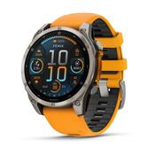 Garmin Fenix 8 47mm, AMOLED, Saph, Ti/Bare/Graphite, Spark Org/Graphite Band, EMEA
