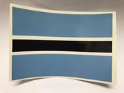 Botswana Flag Self Adhesive Sticker - 6cm x 9cm