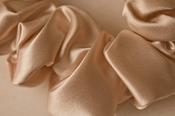 Silk Hair Scrunchies - Biege image