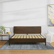 The Spinery® Wooden Bed | Solid Hardwood Bed Frame |  Heava Maple Wooden Beds image