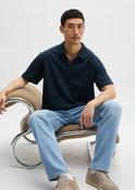 MARC O'POLO Structured REGULAR Open neck polo shirt image