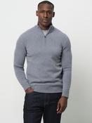 Half Zip Pullover Wool Blend Blue image