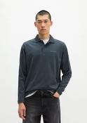 Marc O'Polo Relaxed Long Sleeve Polo in Grey image