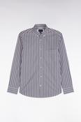 Eden Park Nautilus Irabazy Stripe Shirt - Maroon