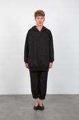black oversized hoodie