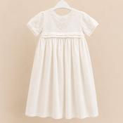 Simple Embroidered Irish Made Christening Gown - 0-6 Months image
