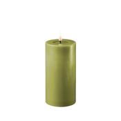 LED Candle 7.5 x 15cm - Olive Green image