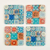Patterned Tiles Coasters S/4 image