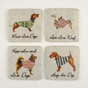 Dog Design Coasters S/4 image
