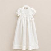 Cross Detail Irish Made Christening Gown - 0-6 Months image