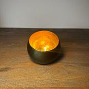 Amara Green &amp; Gold Candle Holder image