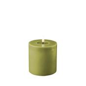 LED Candle 10 x 15cm -Olive Green image