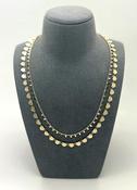 Handmade Double Layered Brass Chain Necklace image