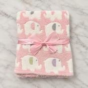 Baby Wrap With Elephant Design - Pink image