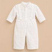Linen Christening Set Grandfather Shirt And Trouser - 12-18 months image