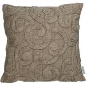 Beige Cushion Embroidered image