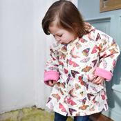 Kids Raincoat - Butterfly Print - 4-5 years image