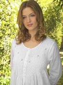 Smocked Long Sleeve Ladies Nightdress image