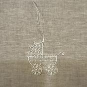 Lace Decoration - Baby Carriage - 3 Lace Decorations - €20