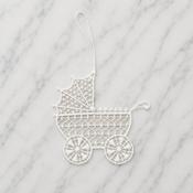 Lace Decoration - Baby Carriage - 3 Lace Decorations - €20