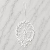 Lace Decoration -Advent Wreath - 3 Lace Decorations - €20