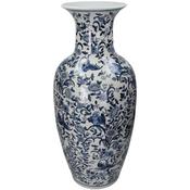 XL Blue Porcelain Vase 63x27x27cm image