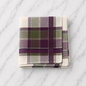 Cotton Gentlemans Hankie Green Check - 40 x 40cm - 3 For €15 image