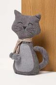 Cat Doorstop - Grey