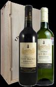 Two Bottle French Château Gift Selection in Wood