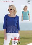 Sirdar Cotton DK 7498 (digital  pattern) image