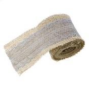 60mm Hessian Lace grey (2mtr length) ref.13 image