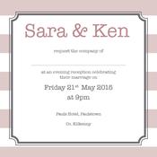Stripes - Evening Invite image